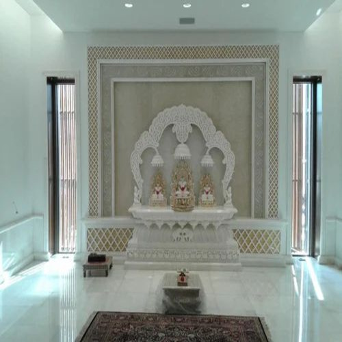 White Carved Marble Temple
