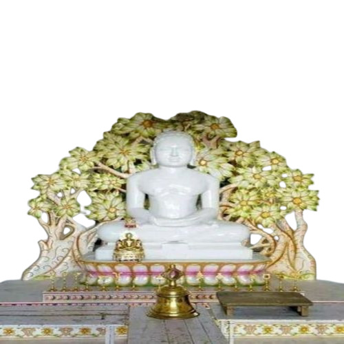 Yellow White Marble Jain Temple