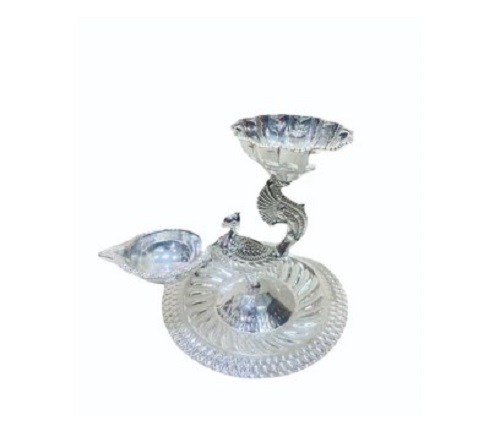 German Silver Diya Stand