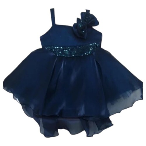Girls Blue Organza Frock