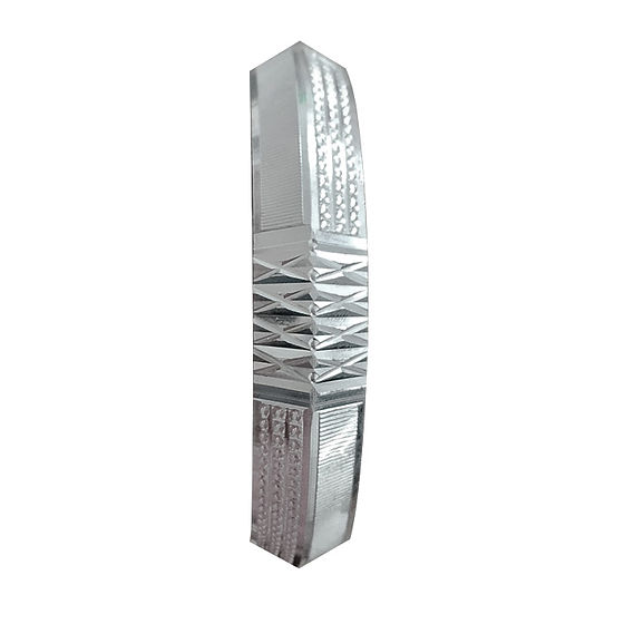 Mens X Cut V Shape Sharp Design Pure Silver Kada 60Gm - Gender: Unisex