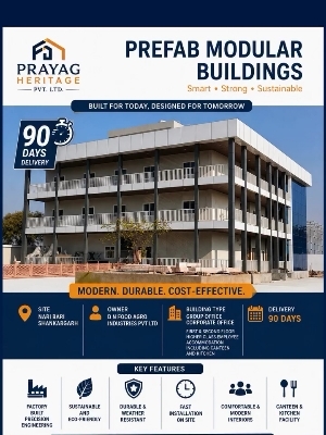 Modern Prefabricated Building - Color: Any