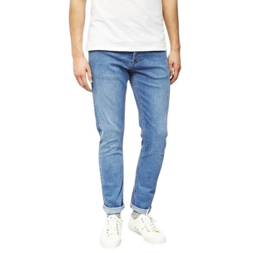 Regular Fit Denim Jeans - Color: Light Blue