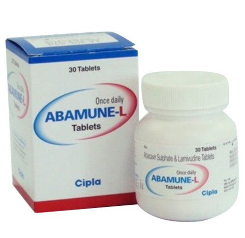 Abamune L - 600 Mg Lamivudine + 300 Mg Abacavir Tablets | Anti-viral Medication, Prescription Required