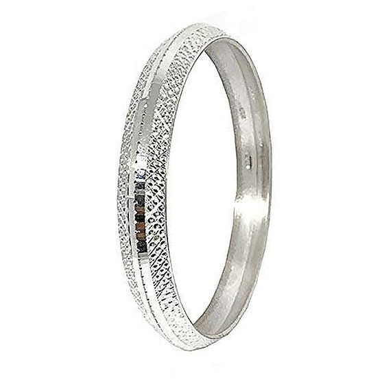 V Shape Dot Design Silver Kada 30Gm - Gender: Unisex
