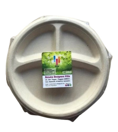 10 Inch 3cp Round Disposable Plate