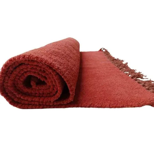 Brown Cotton Reversible Durries