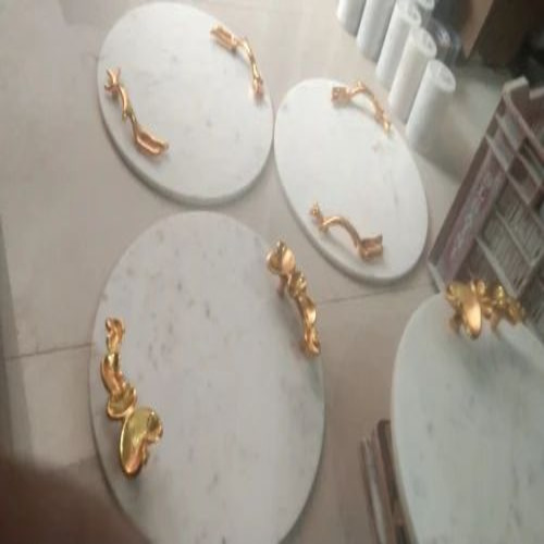 Round Marble Serving Tray