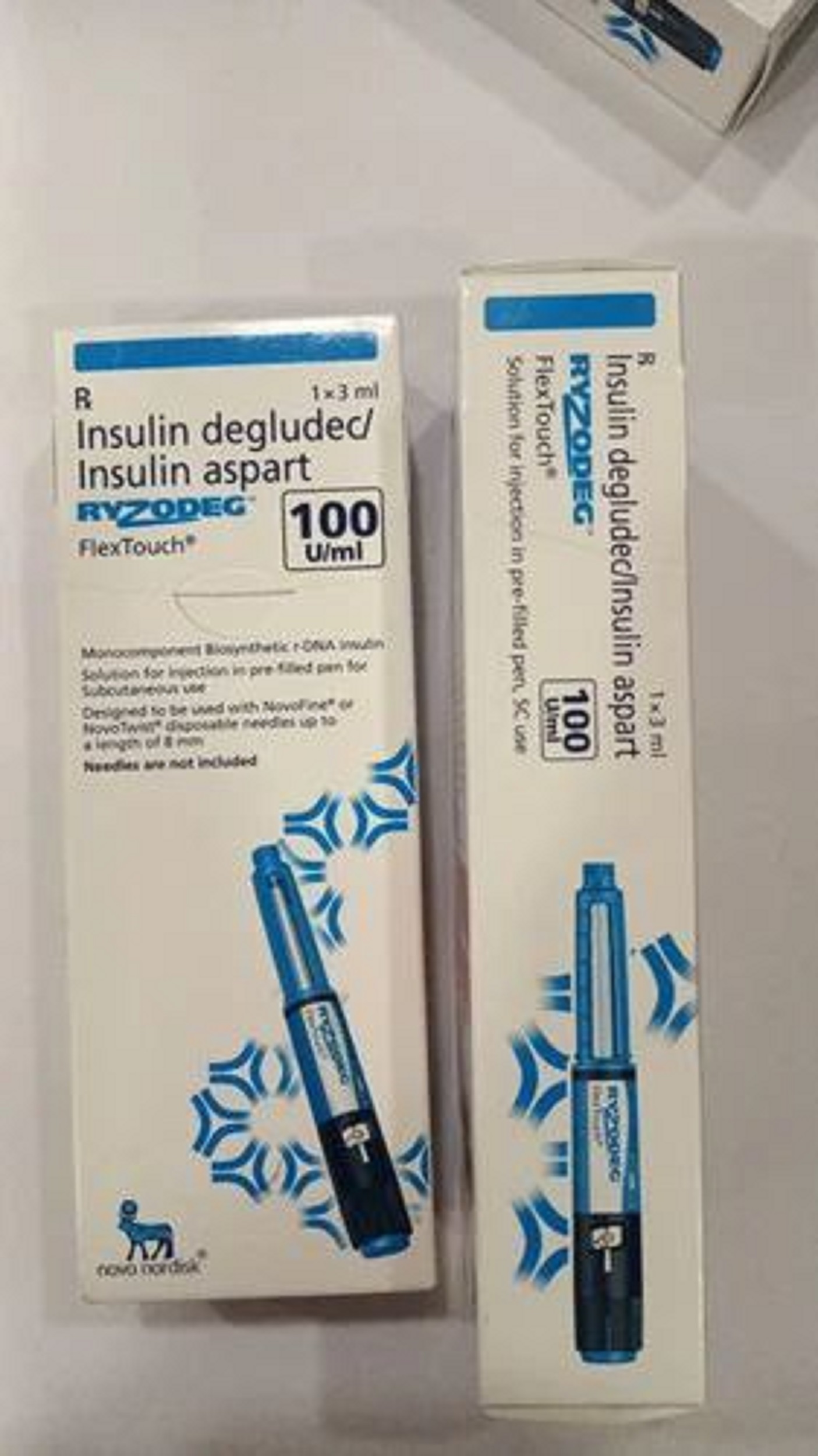 Ryzodeg 100Ui/Ml. It Is Use To Treats Type 1 Diabetes - Brand Name: Ryzobeg