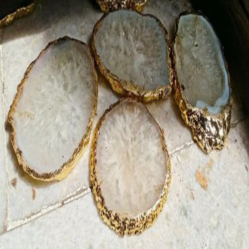श्वेत अगेट स्लाइस