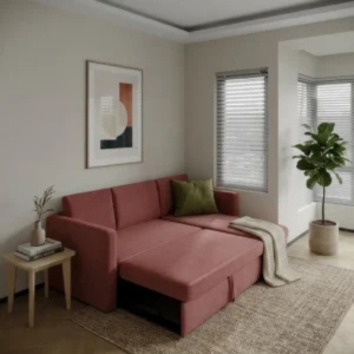 XL Modern Sofa cum Bed with lounger
