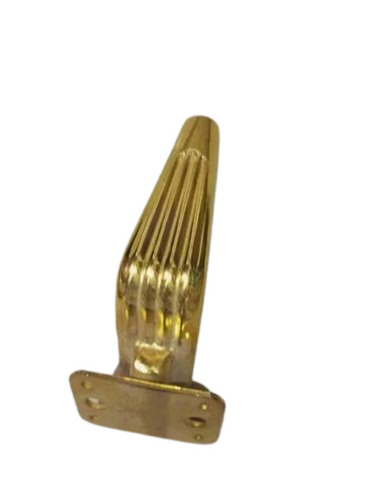 Golden Mild Steel Sofa Legs - Mild Steel, Standard Size, Golden | Durable, Polished Metal Sofa Legs