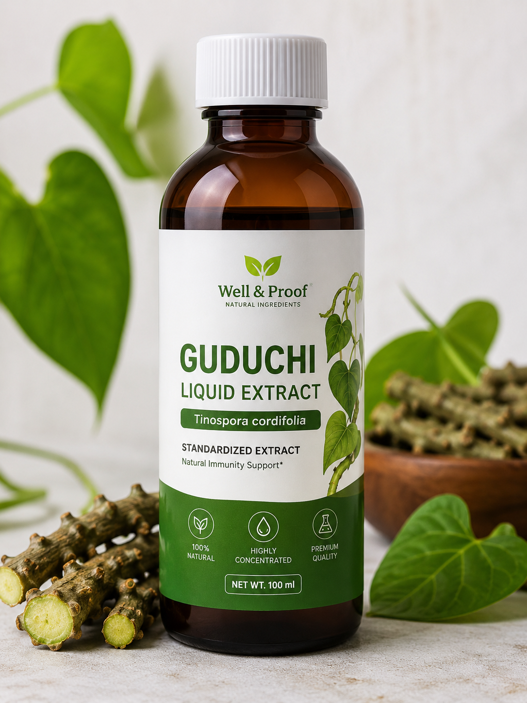 Guduchi Liquid Extract - Weight: 1 Kilograms (Kg)