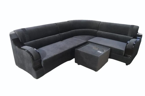 Wooden L Shape Sofa Set