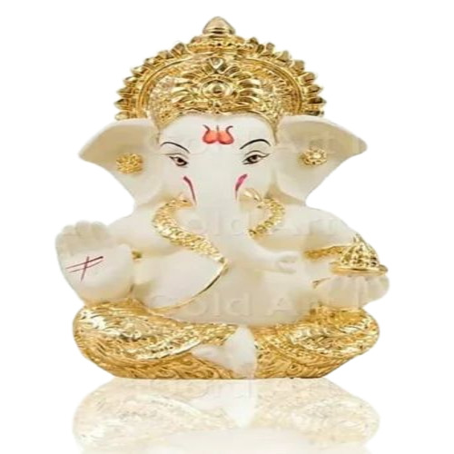 गोल्ड प्लेटेड मुकुट गणेश प्रतिमाएँ