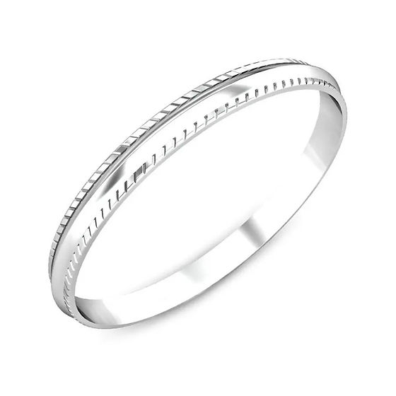 Kyril High Polish Pure Silver Kada 30 Gm - Gender: Unisex