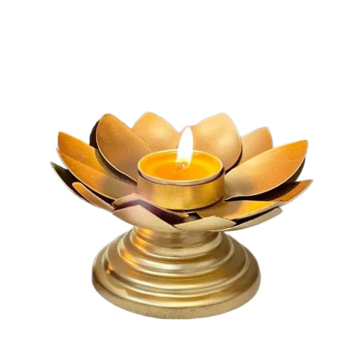 Metal Flower Urli - Brass Round, Golden Coated | Attractive Design, Fine Finish, Durable