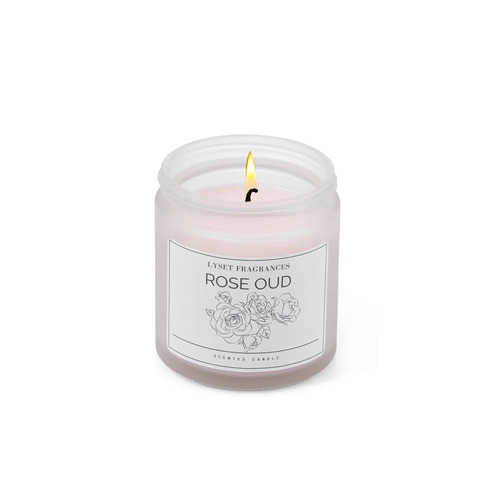 Rose Oud Scented Candle