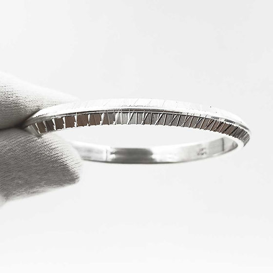 V Solid High Polish Customised Design Pure Silver Kada 50Gm - Gender: Unisex