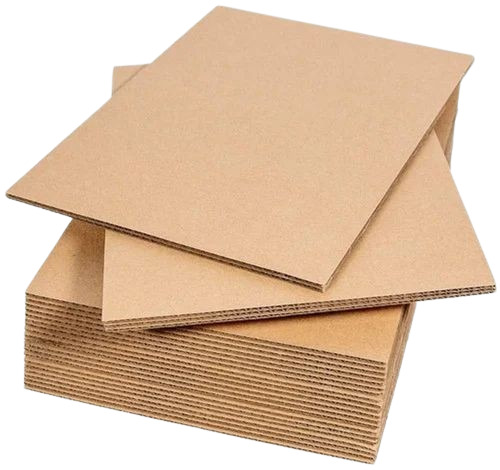 Brown Plain Corrugated Paper Sheet