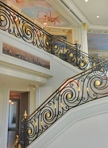 Deck Cast Iron Stair Railing