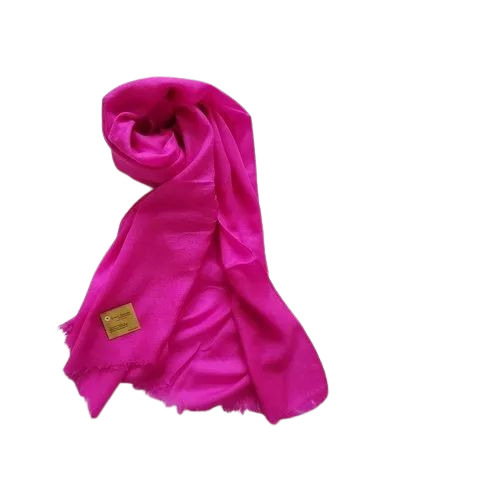 Pink Fine Woolen Stole - Design: Standard