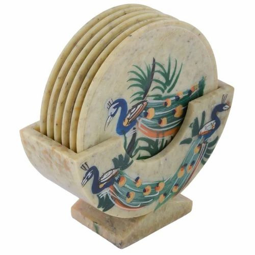 Round Marble Tea Coaster