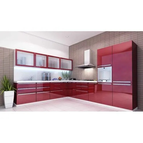 Acrylic Modular Kitchen