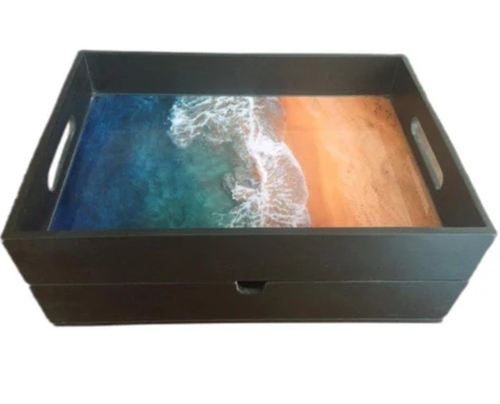Epoxy Resin Art Serving Tray
