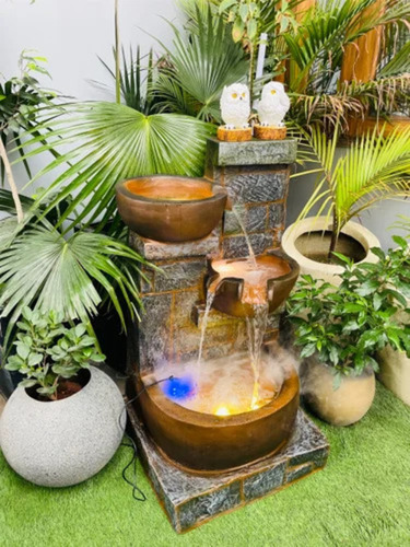 Fiber Big Bowl Water Fountain For Garden,Living Room Decor - Color: All