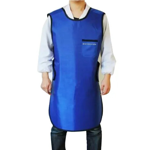 Free Size Blue Disposable Patient Apron