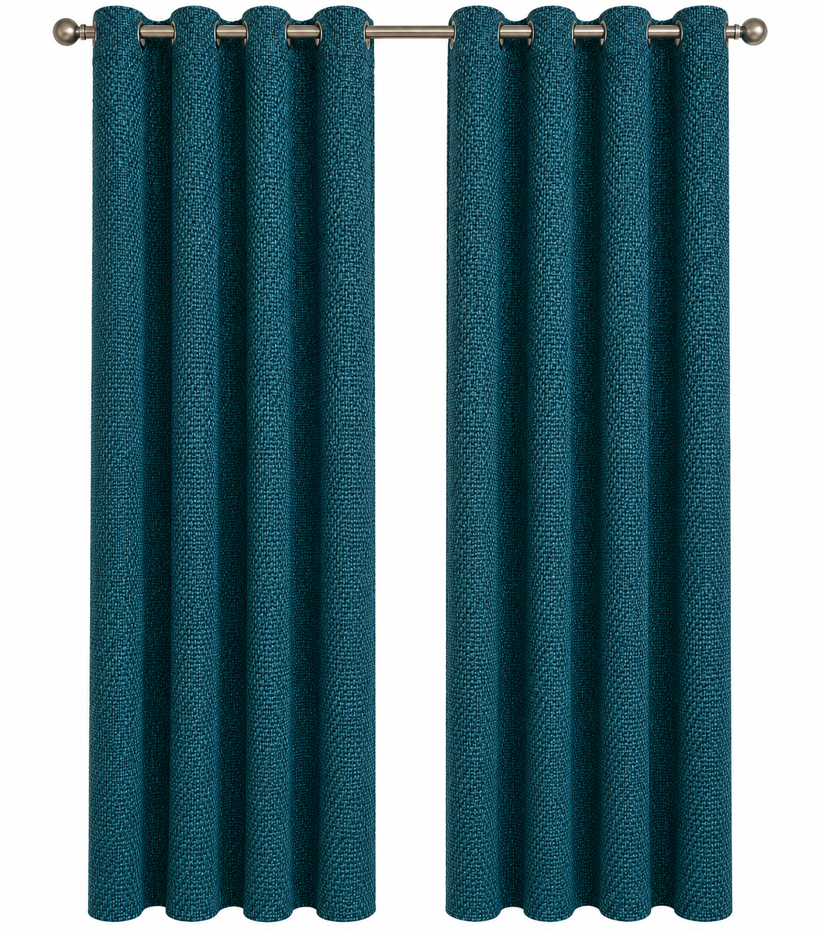 Jute Blends Twill Weave Curtains Size 7 Feet For Door