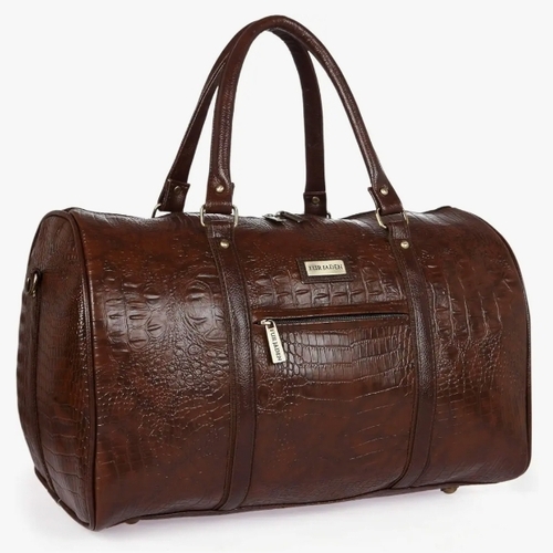 Leather Duffle Bag By Bhagwati Products