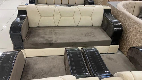 Living Room Wooden 5 Seater Sofa Set