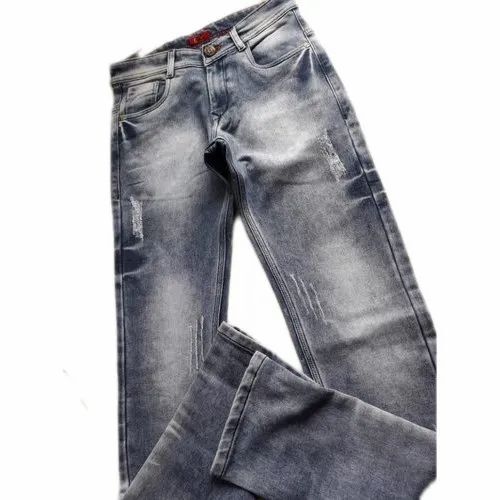 Mens Faded Slim Fit Denim Jeans
