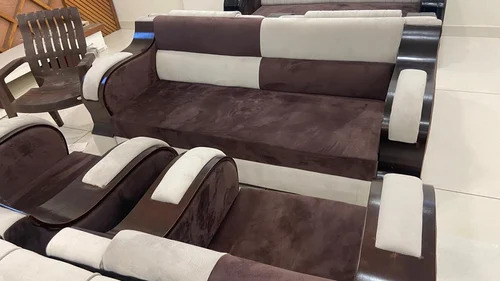 Modern Wooden 5 Seater Sofa Set