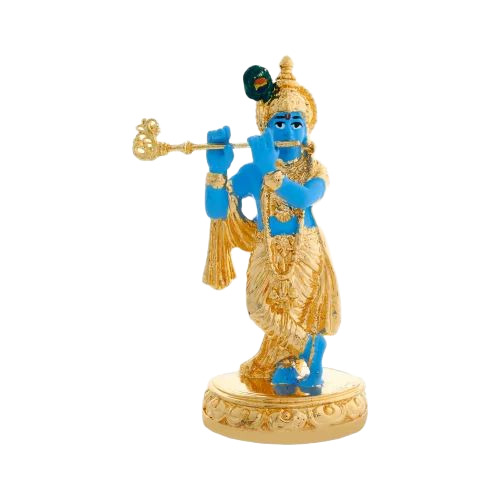 Silver Krishna Statue
