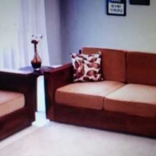 Brown Wooden Sofa Set - Wooden, Modular Design, Plain Finish, Brown Color | Eco-friendly, Polished Surface, Indian Style