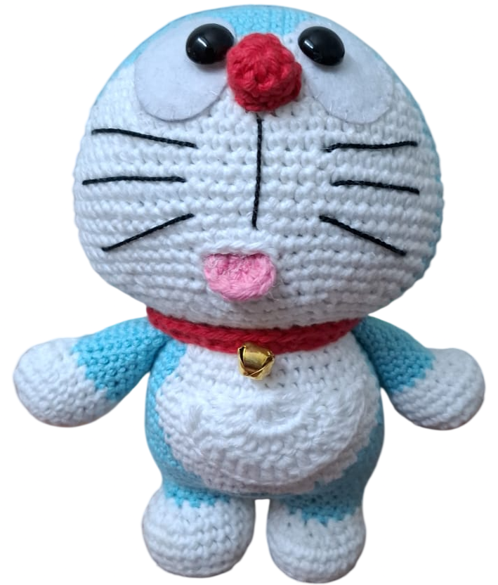 Doraemon Handmade Crochet Toy - Age Group: 1-2 Yrs