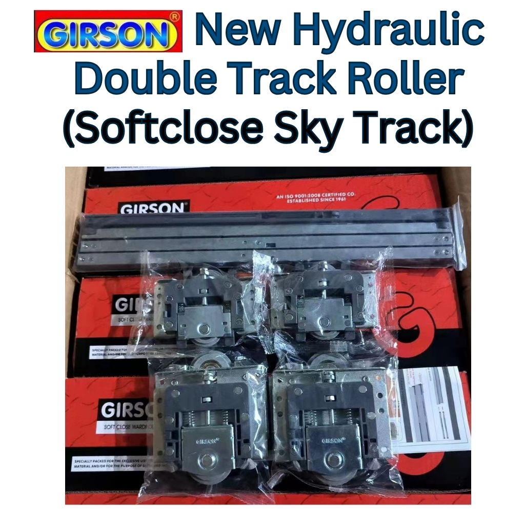 Girson New Double Track Roller Sky Track Softclose