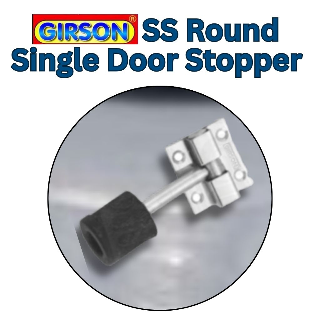 Girson Round Single SS Door Stopper