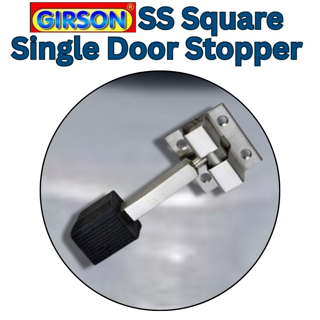 Girson SS Square Single Door Stopper