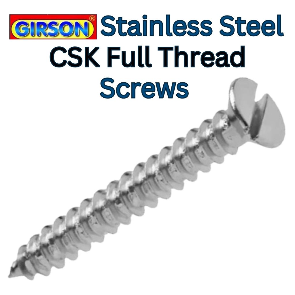 Girson Stainless Steel CSK Full Thread Screws