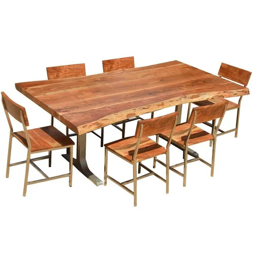 Rectangular Wooden Dining Table Set