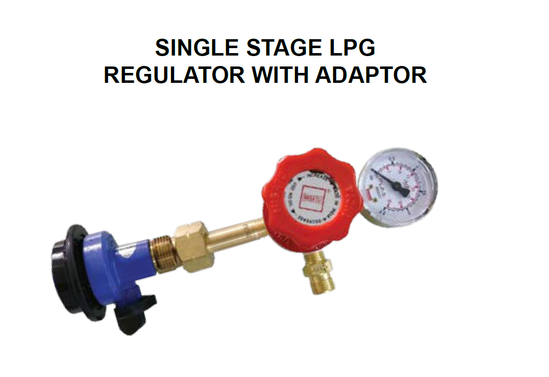Single Stage Lpg Regulator With Adaptor