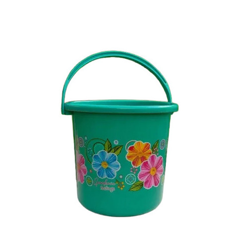 Washroom Plastic Buckets - Color: Green