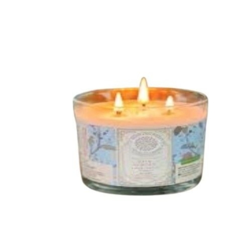 White Round Wax Candle