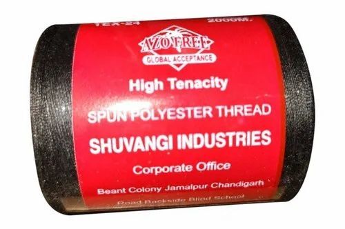Black Polyester Sewing Thread