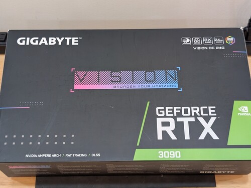 GIGABYTE GeForce RTX 3090 VISION OC 24GB GDDR6X Video Graphics Card White