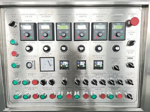 Homogenizer Control Panel